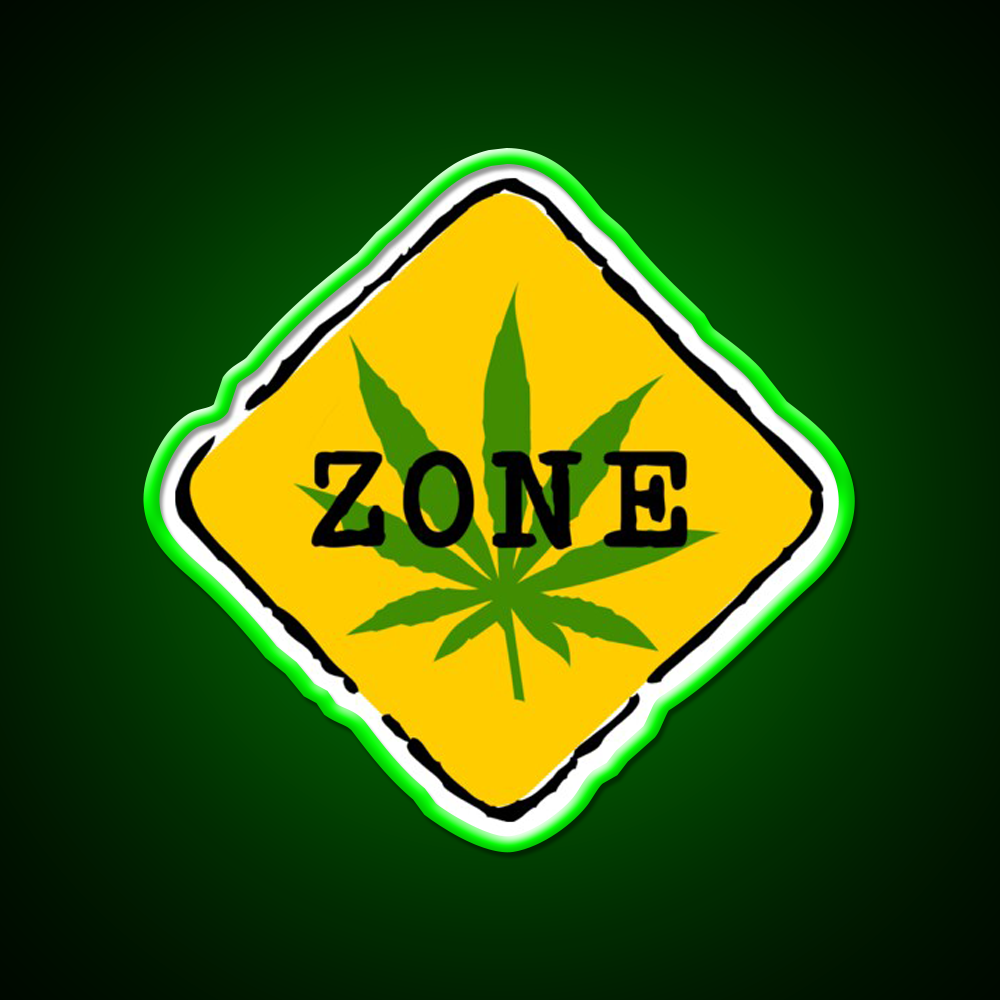 Hemp Inspired Green Leaf Led Neon Sign Room Light Sign Wall Art Rgb Color - LED neon sign view 8