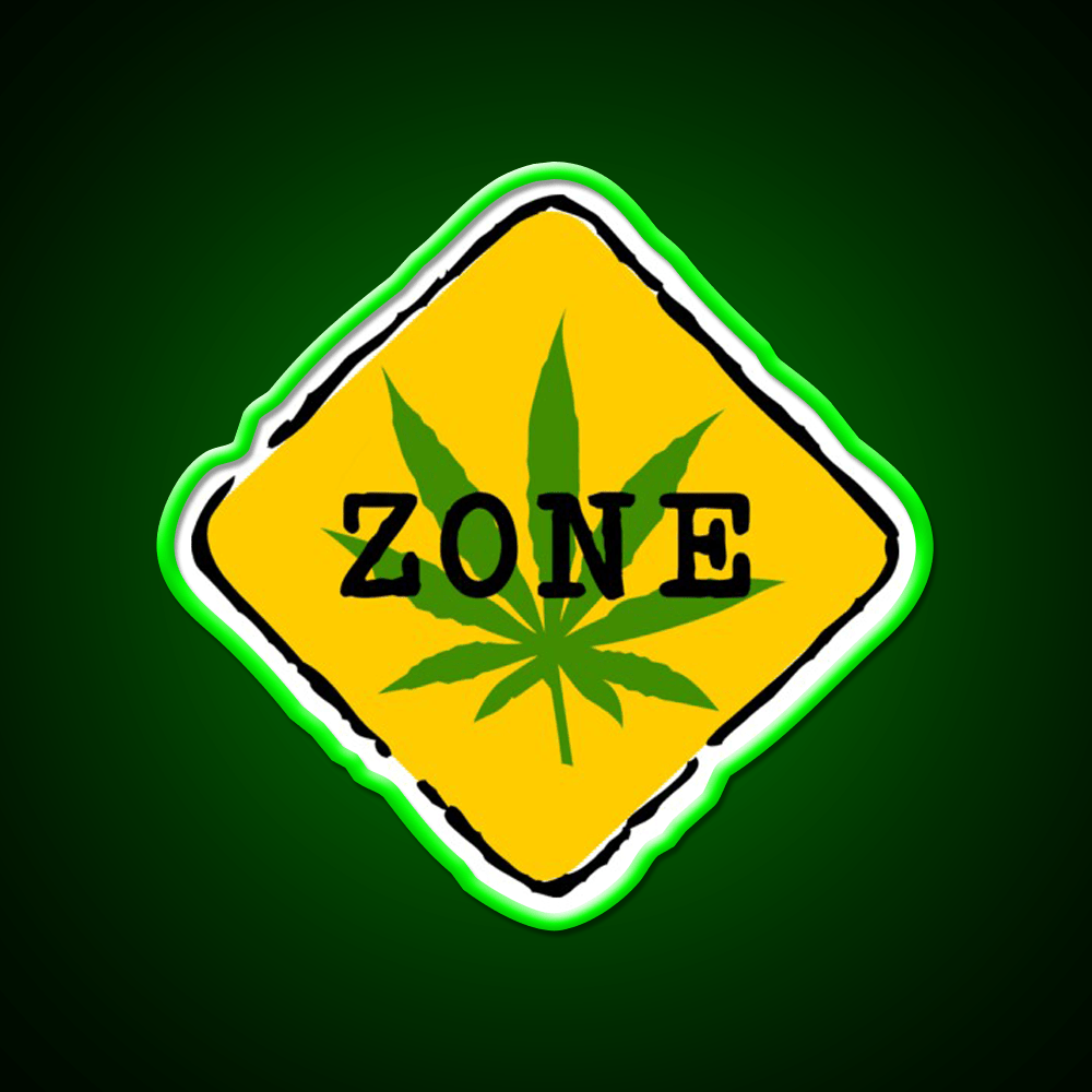 Hemp Inspired Green Leaf Led Neon Sign Room Light Sign Wall Art Rgb Color - Shineneon
