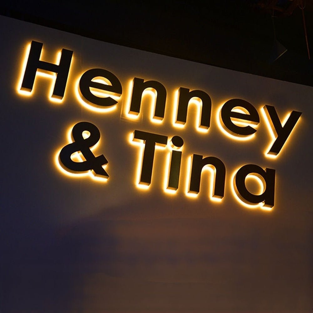 Henney Tina 3D Backlit Channel Letters Led Light Sign - Shineneon