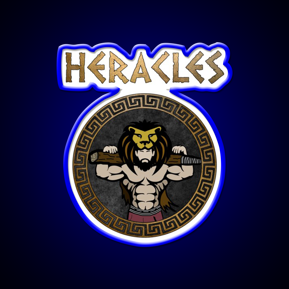 Heracles Ancient Greek God And Hero Son Of Zeus Gym Fitness Led Neon Sign Rgb Color - LED neon sign view 5