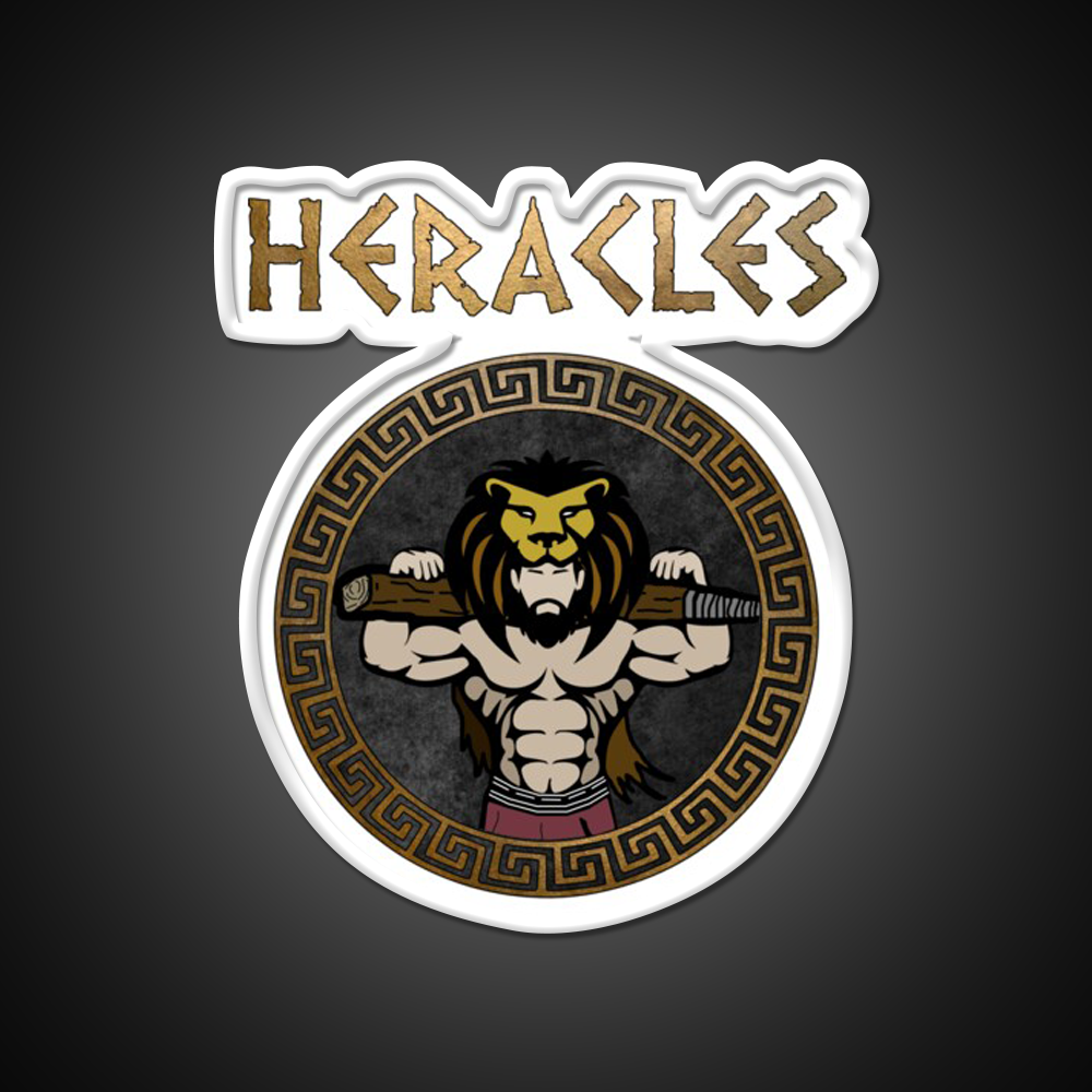 Heracles Ancient Greek God And Hero Son Of Zeus Gym Fitness Led Neon Sign Rgb Color - LED neon sign view 11