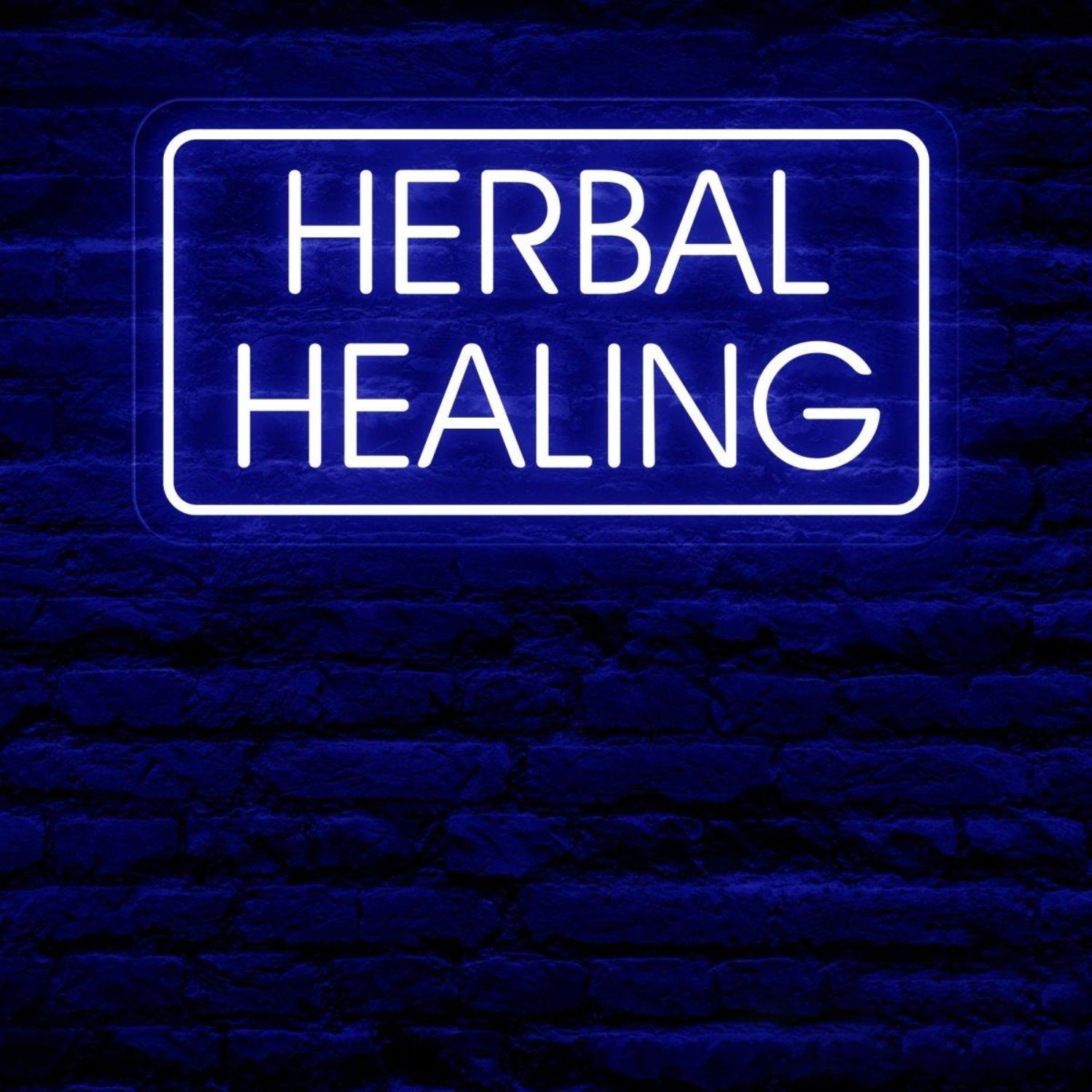 Herbal Healing White Led Neon Sign For Herbal Shop Wall Art | Shineneon