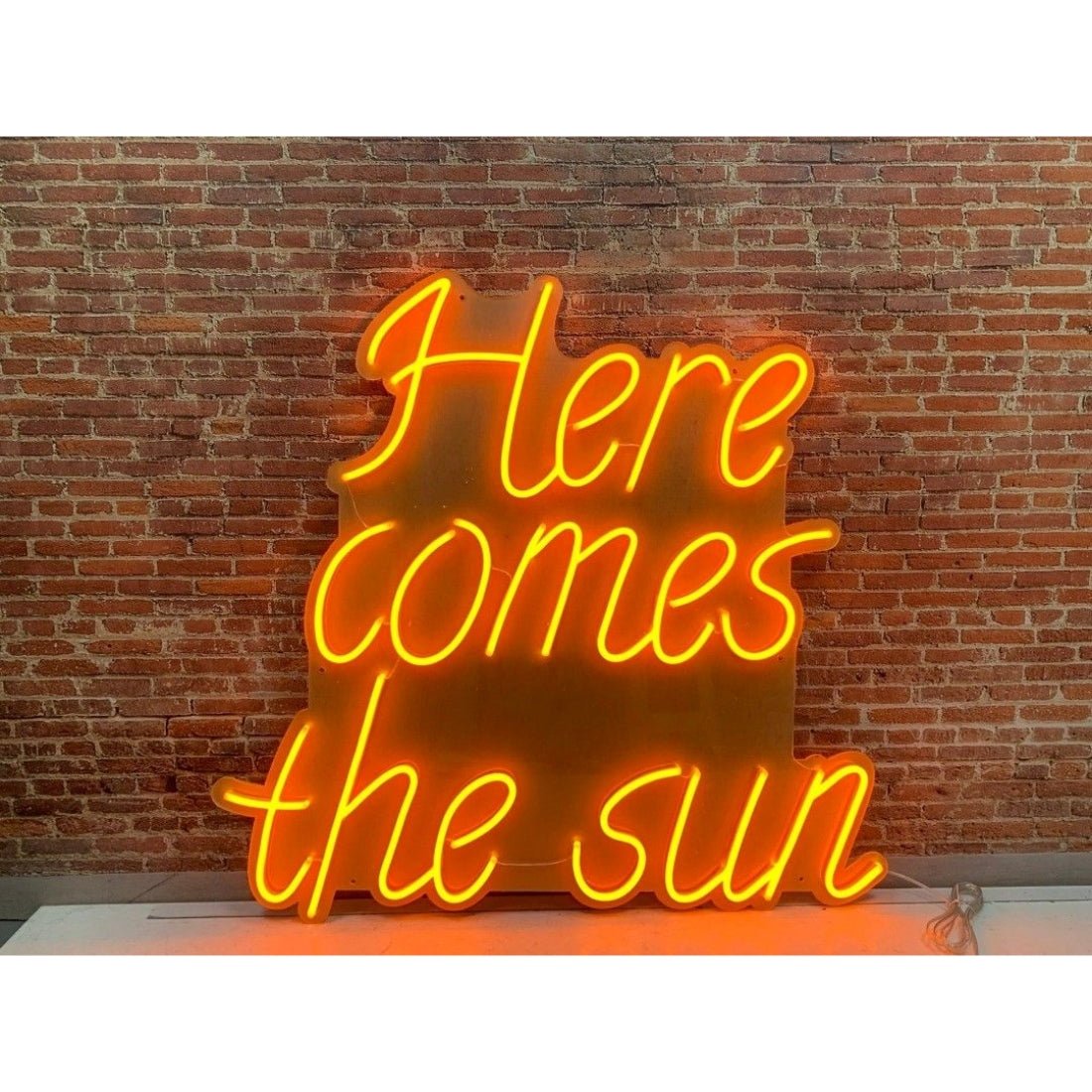 Here Come The Sun Led Business Sign - Shineneon