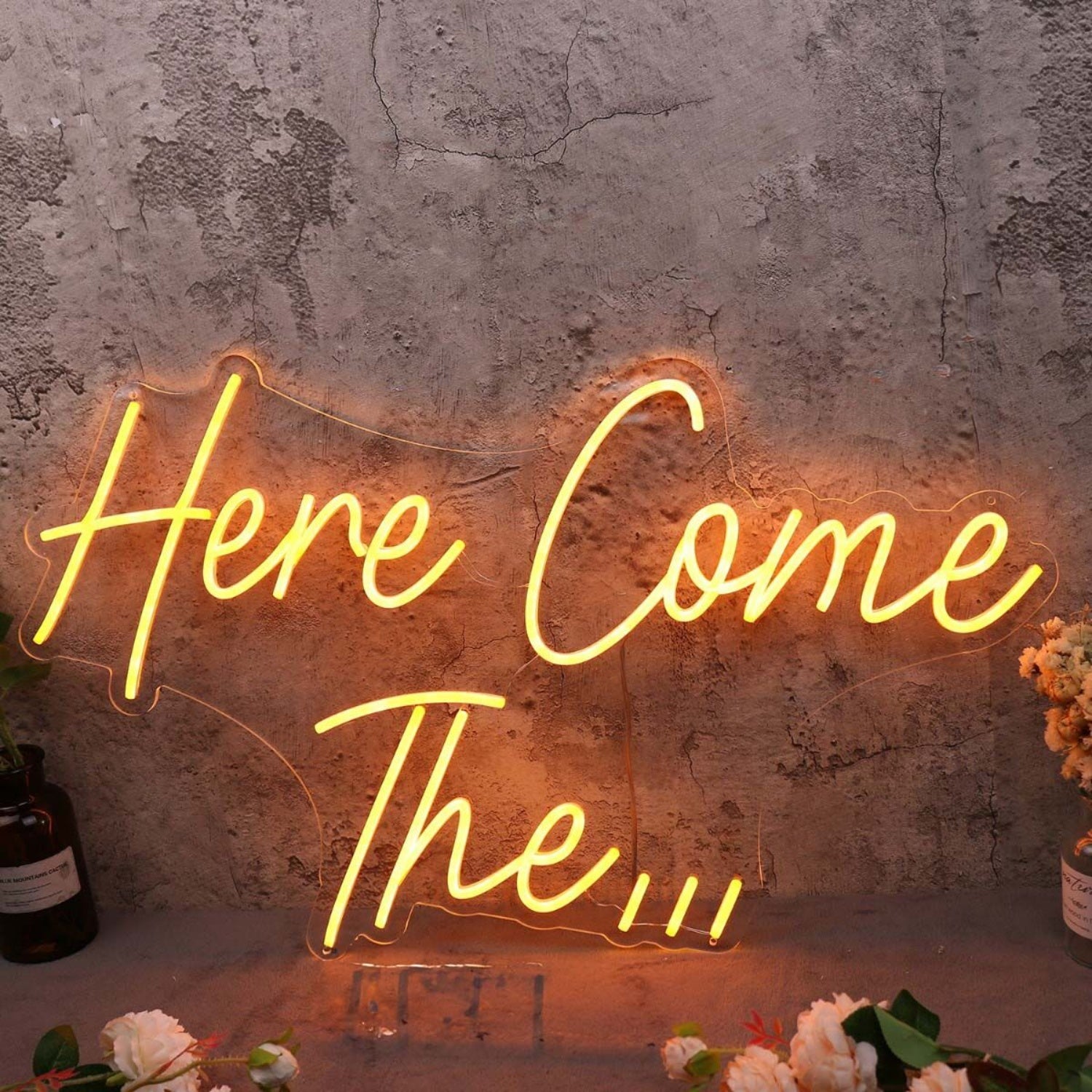 Here Come The Yellow Led Neon Sign | Shineneon