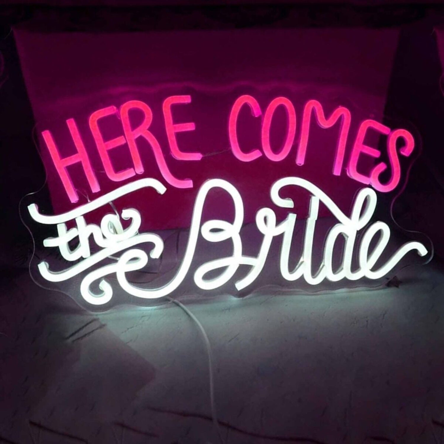 Here Comes The Bride Led Neon Sign | Shineneon