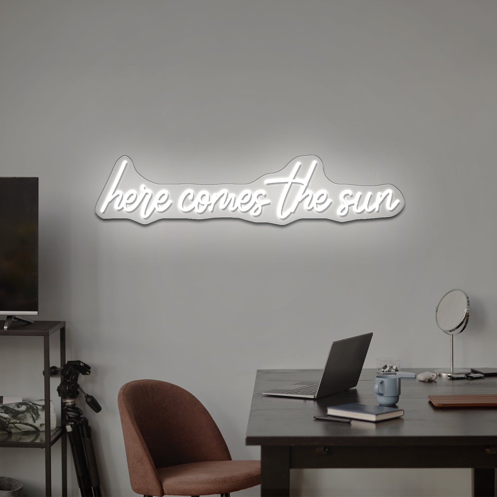 Here Comes The Sun Neon Signs For Wall Decor Free Shipping - LED neon sign view 8