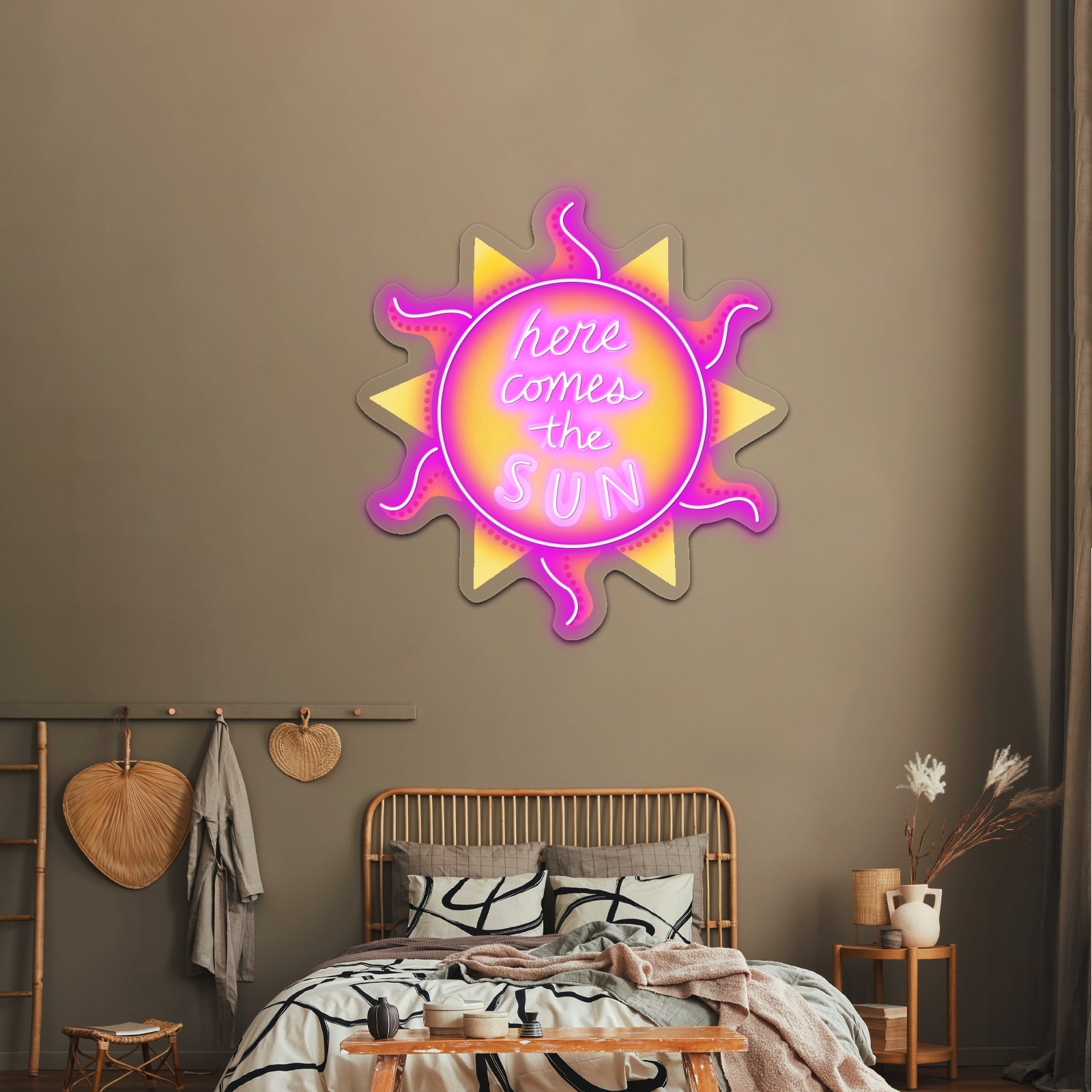 Here Comes The Sun Summer Open Neon Signs - Shineneon