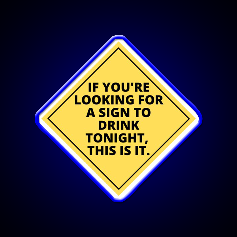 Heres A Sign To Drink Beer Bar Decor Led Neon Sign Wall Art Rgb Color - LED neon sign view 5