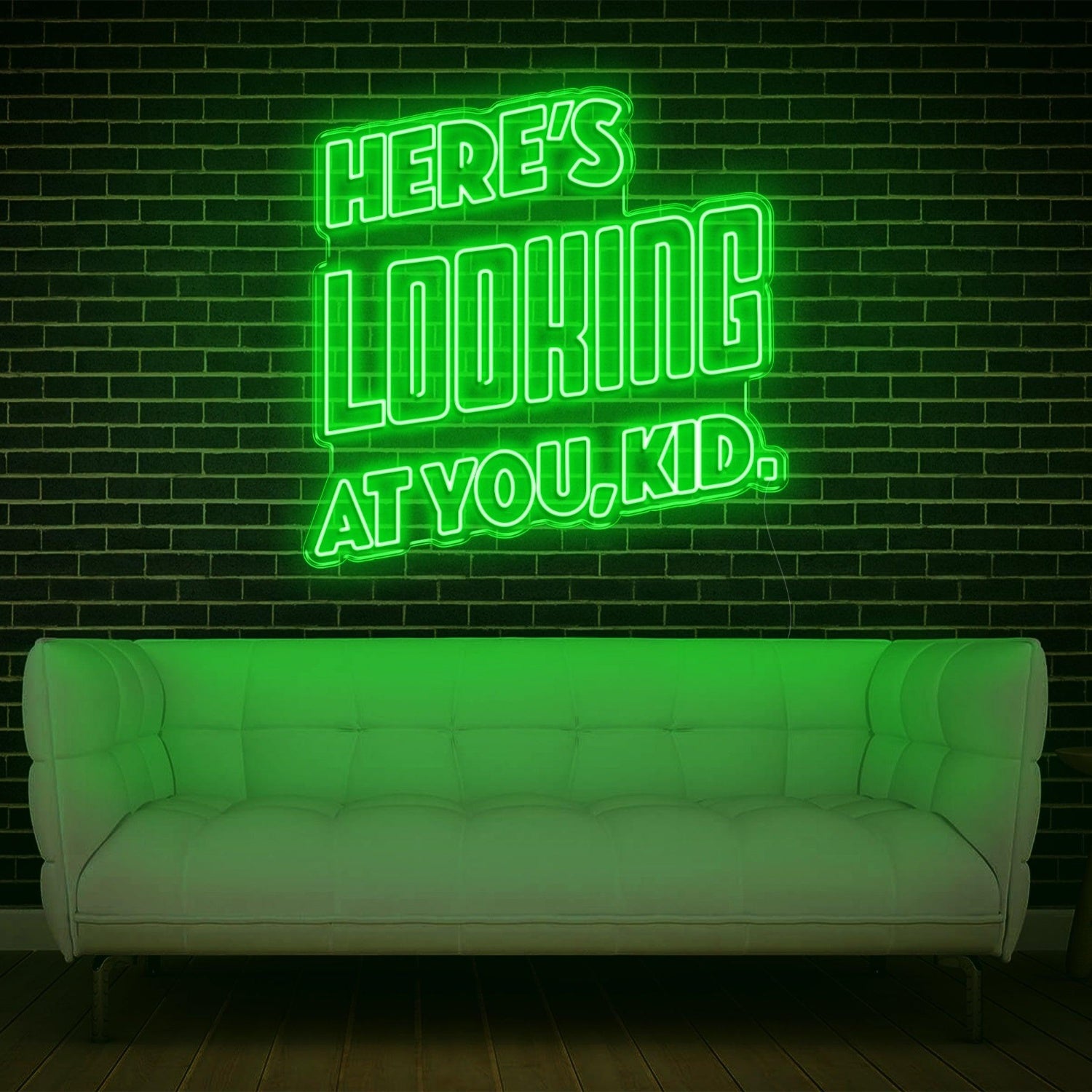 Heres Looking At You Kid Blue Retro Led Neon Sign For Modern Indoor Wall Decor | Shineneon