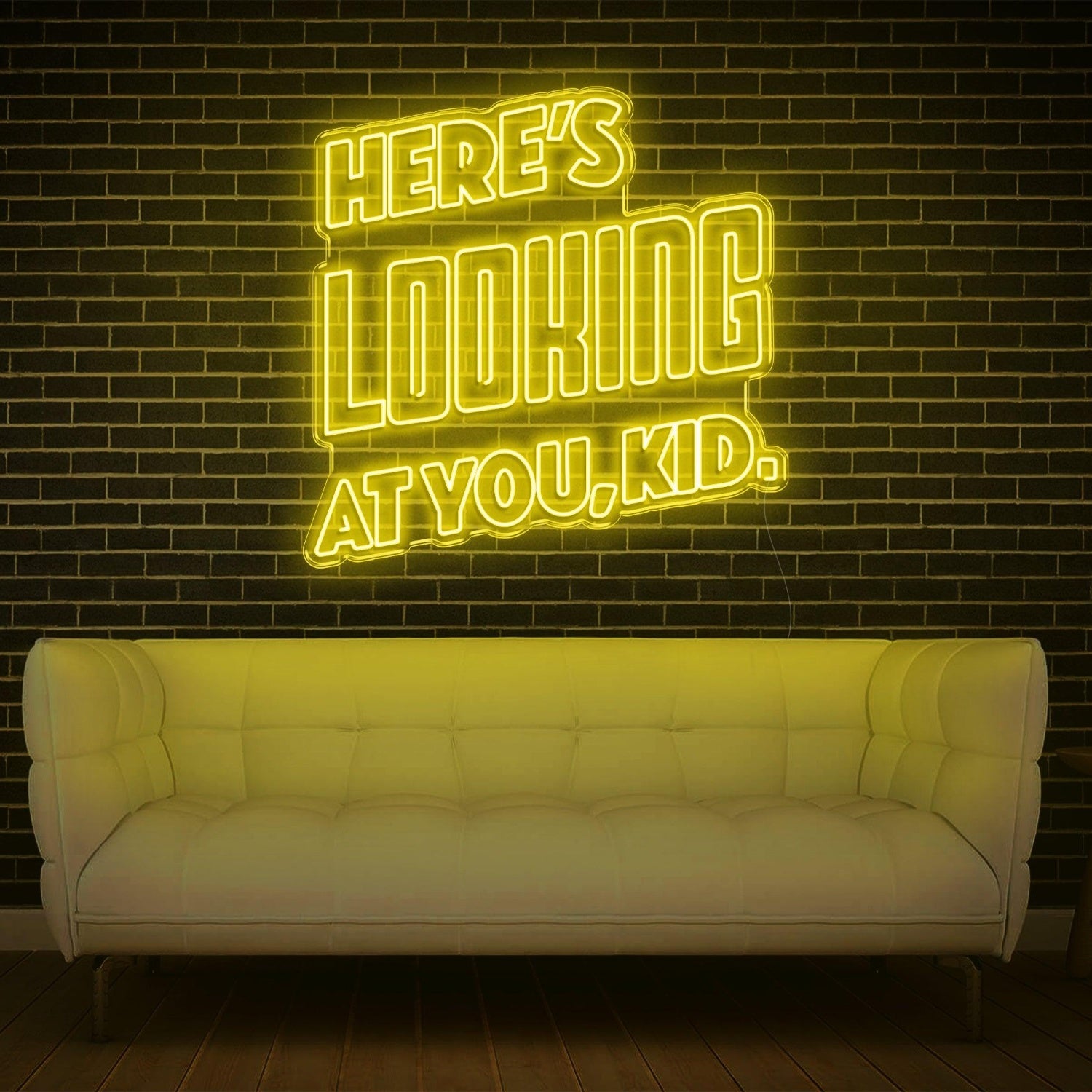 Heres Looking At You Kid Blue Retro Led Neon Sign For Modern Indoor Wall Decor | Shineneon