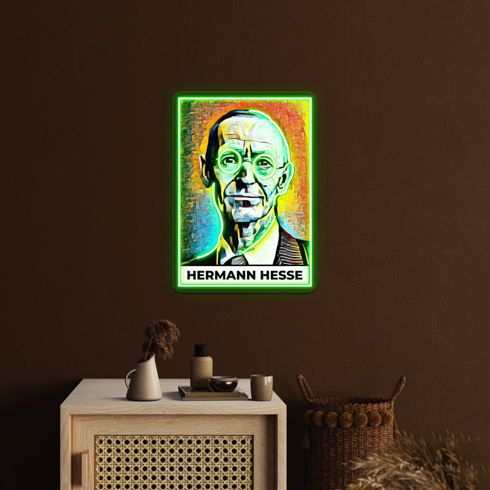 Hermann Hesse Kunst Wall Artwork Neon Signs | Shineneon