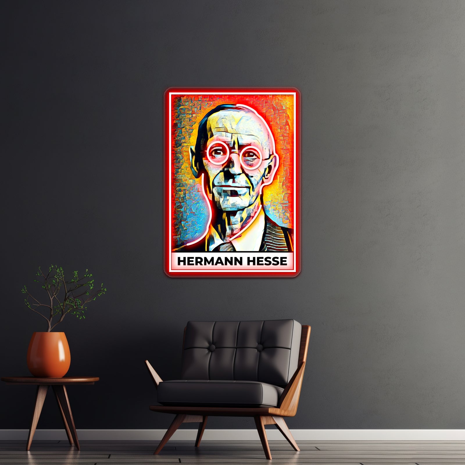 Hermann Hesse Kunst Wall Artwork Neon Signs | Shineneon