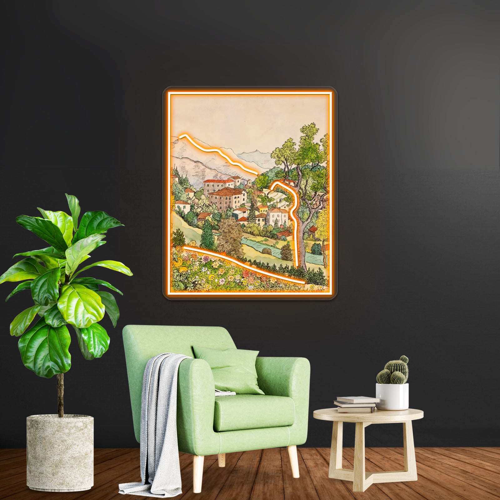 Hermann Hesse Montagnola 1933 Grafik Wall Artwork Neon Signs | Shineneon