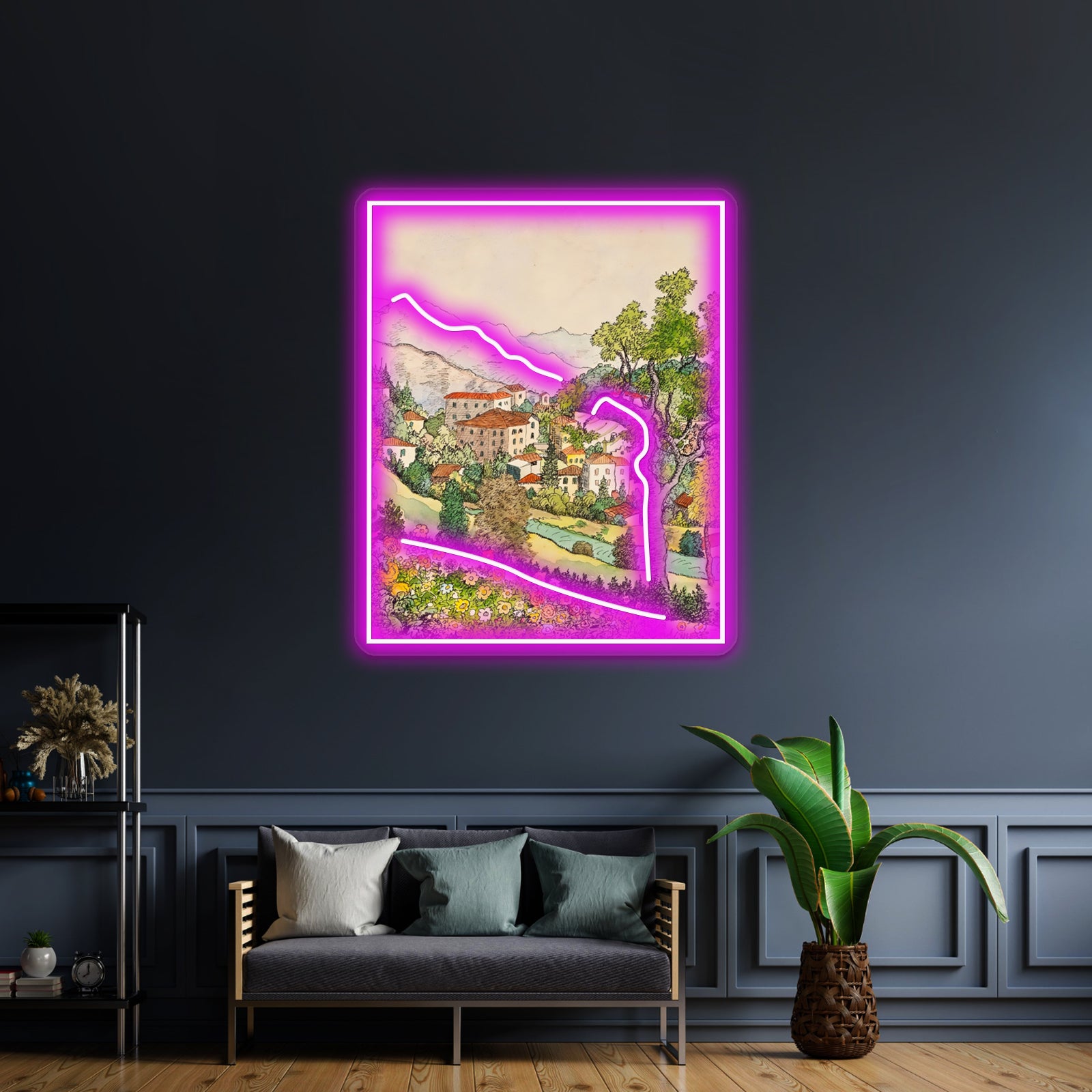 Hermann Hesse Montagnola 1933 Grafik Wall Artwork Neon Signs | Shineneon