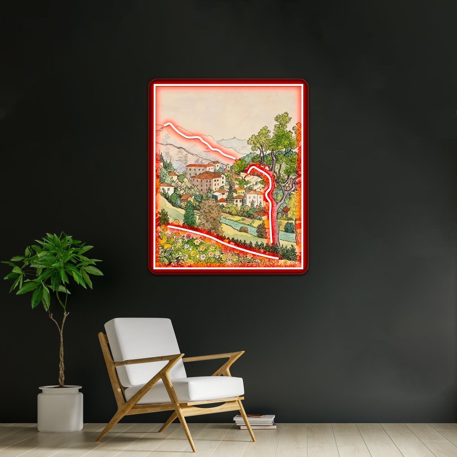 Hermann Hesse Montagnola 1933 Grafik Wall Artwork Neon Signs | Shineneon