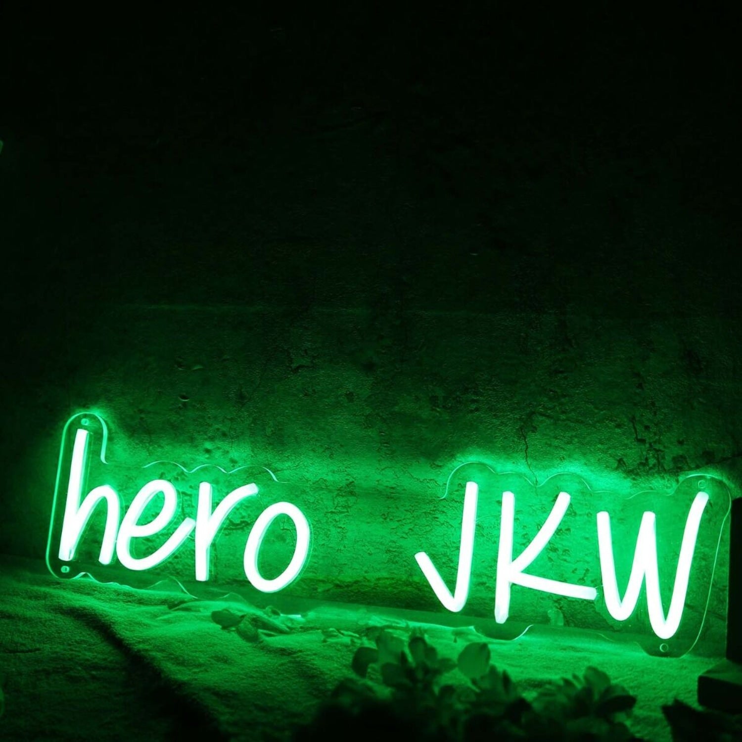 Hero Jkw Green Led Neon Sign | Shineneon
