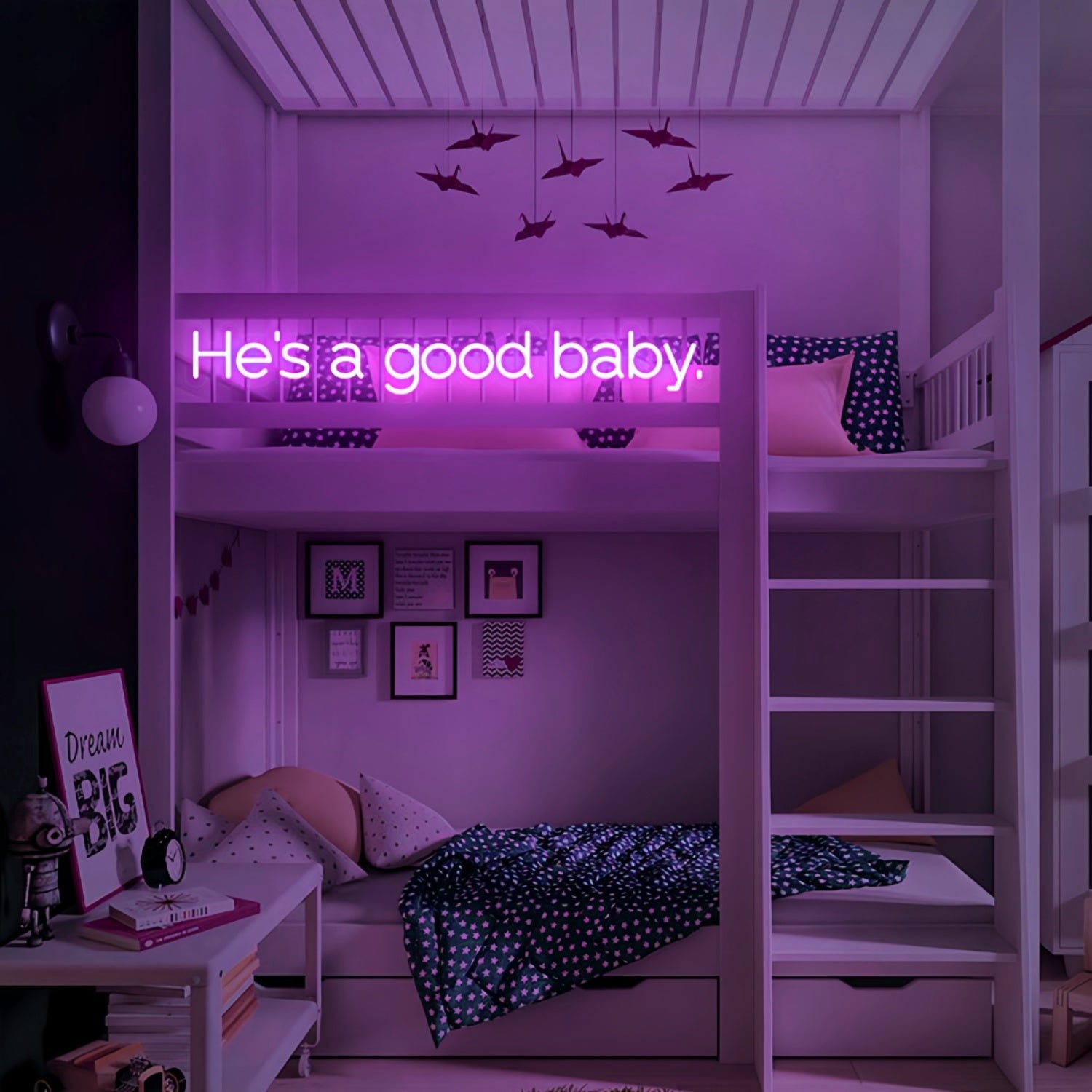 Hes A Good Baby Precious Bundle Neon Art Sign - Shineneon