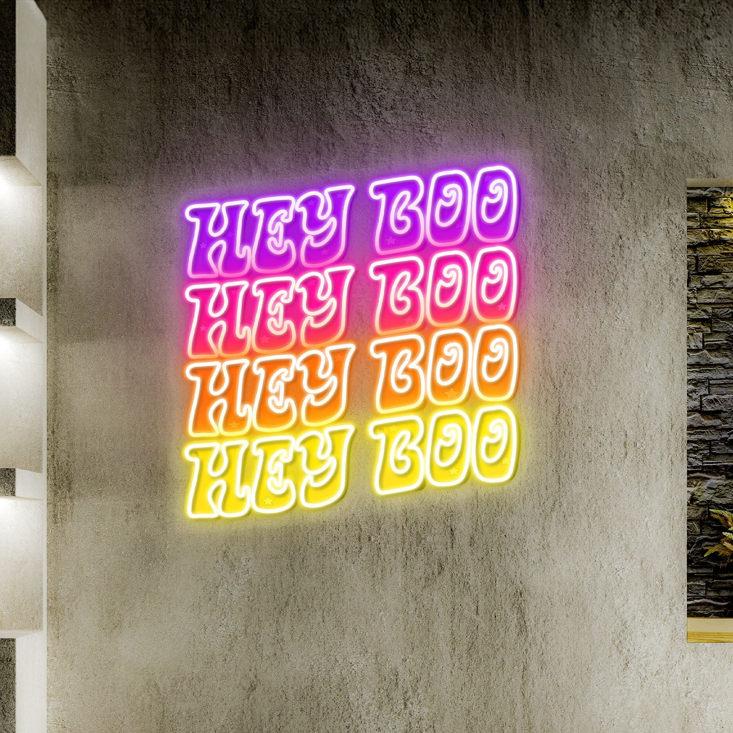 Hey Boo Halloween Acrylic Led Neon Sign | Shineneon