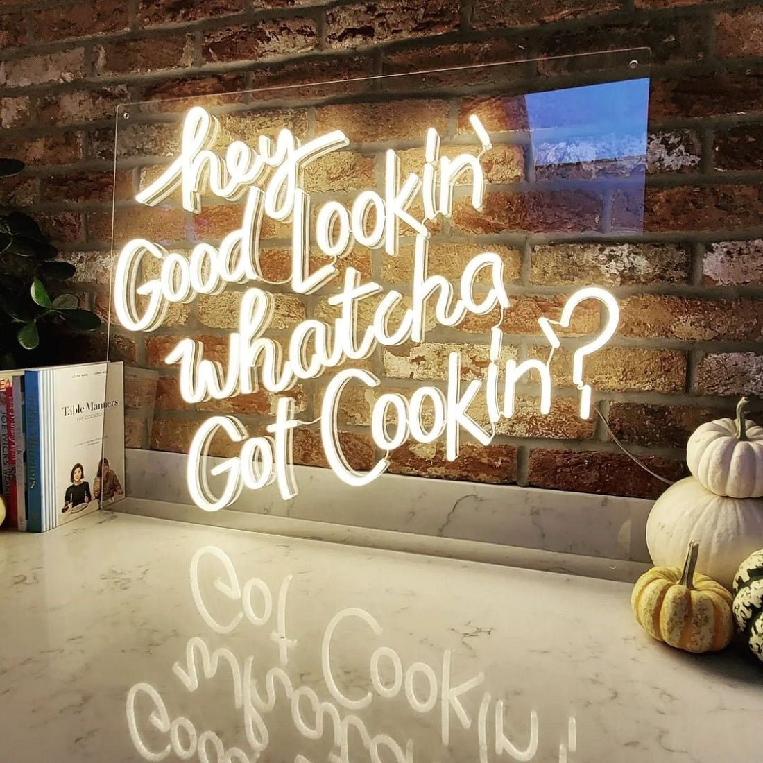 Hey Good Lookin Whatcha Got Cookin Led Sign Business Neon Sign - Shineneon
