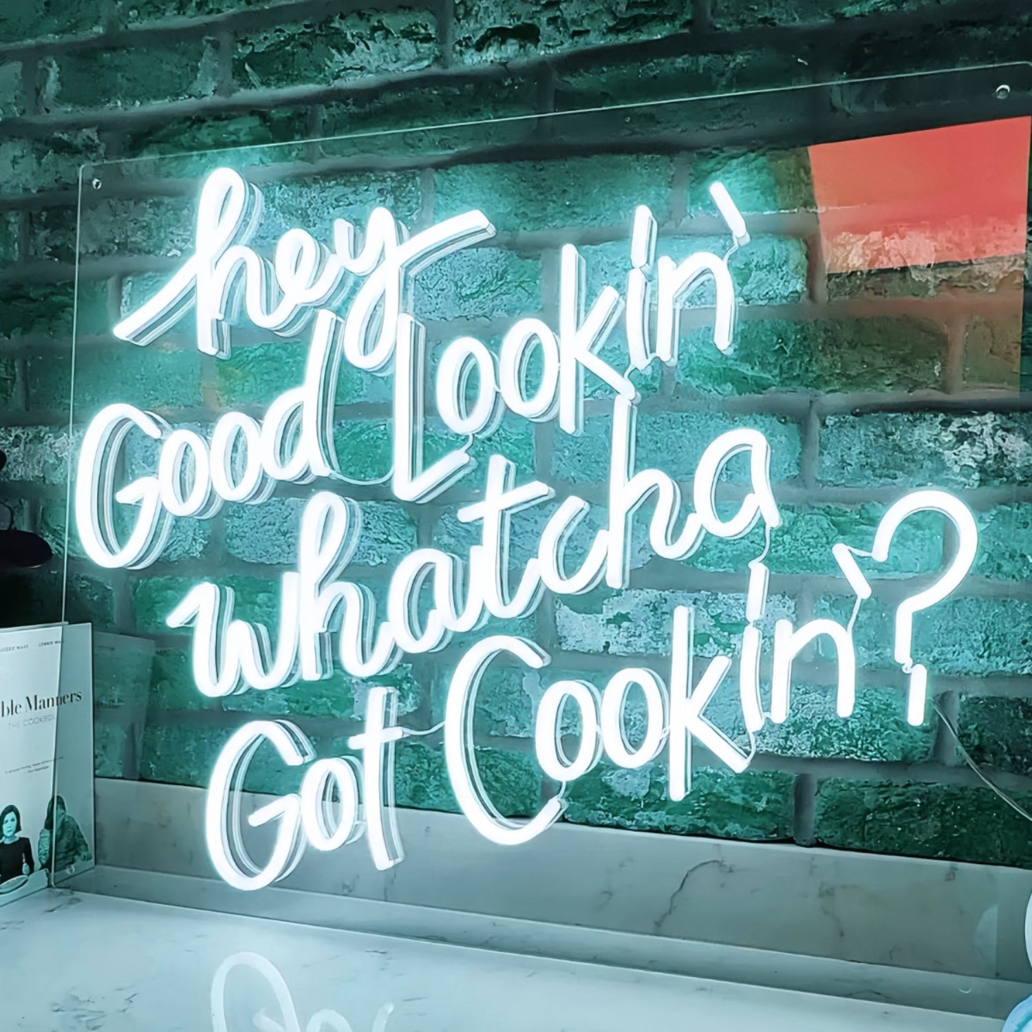 Hey Good Lookin Whatcha Got Cookin Neon Sign | Shineneon