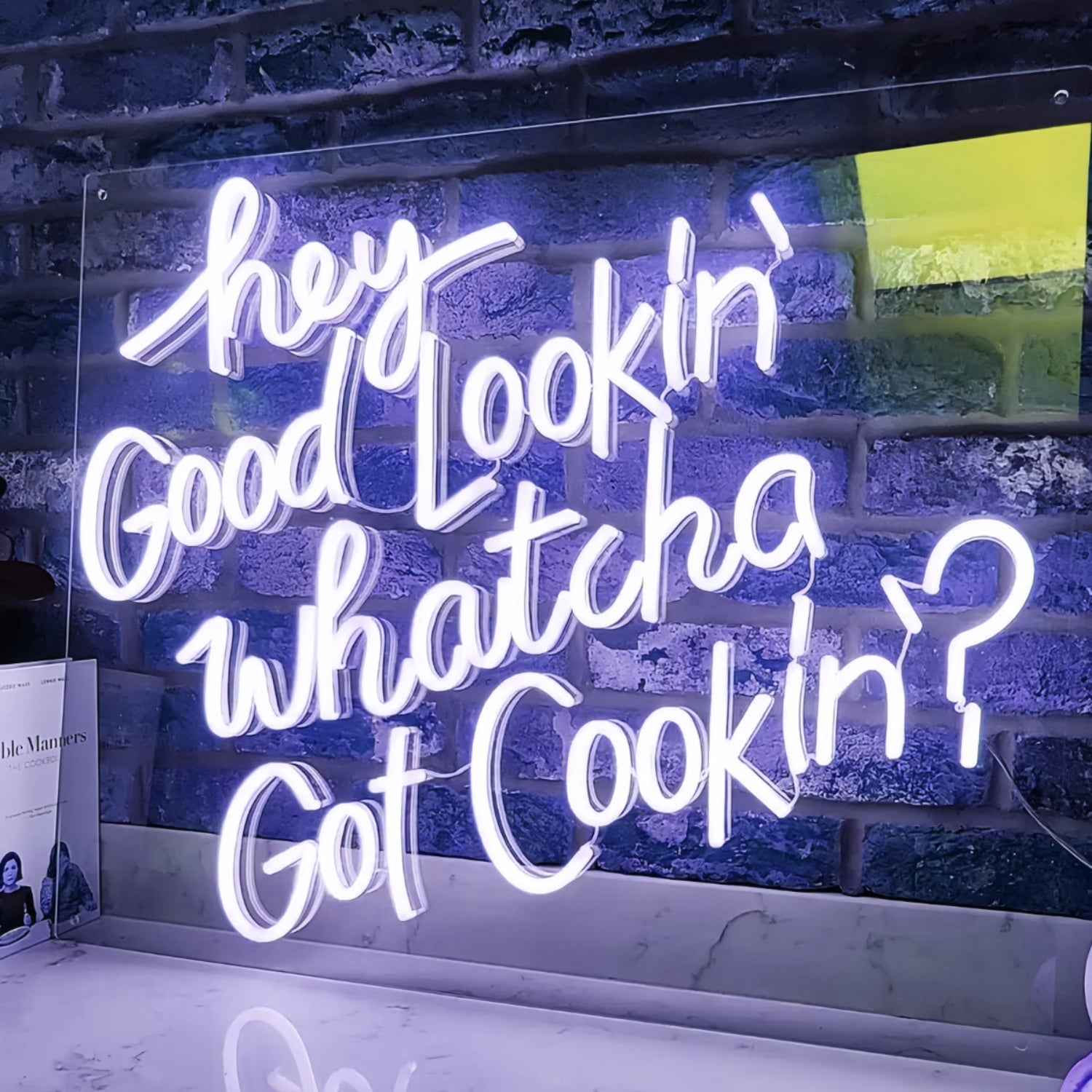 Hey Good Lookin Whatcha Got Cookin Neon Sign | Shineneon