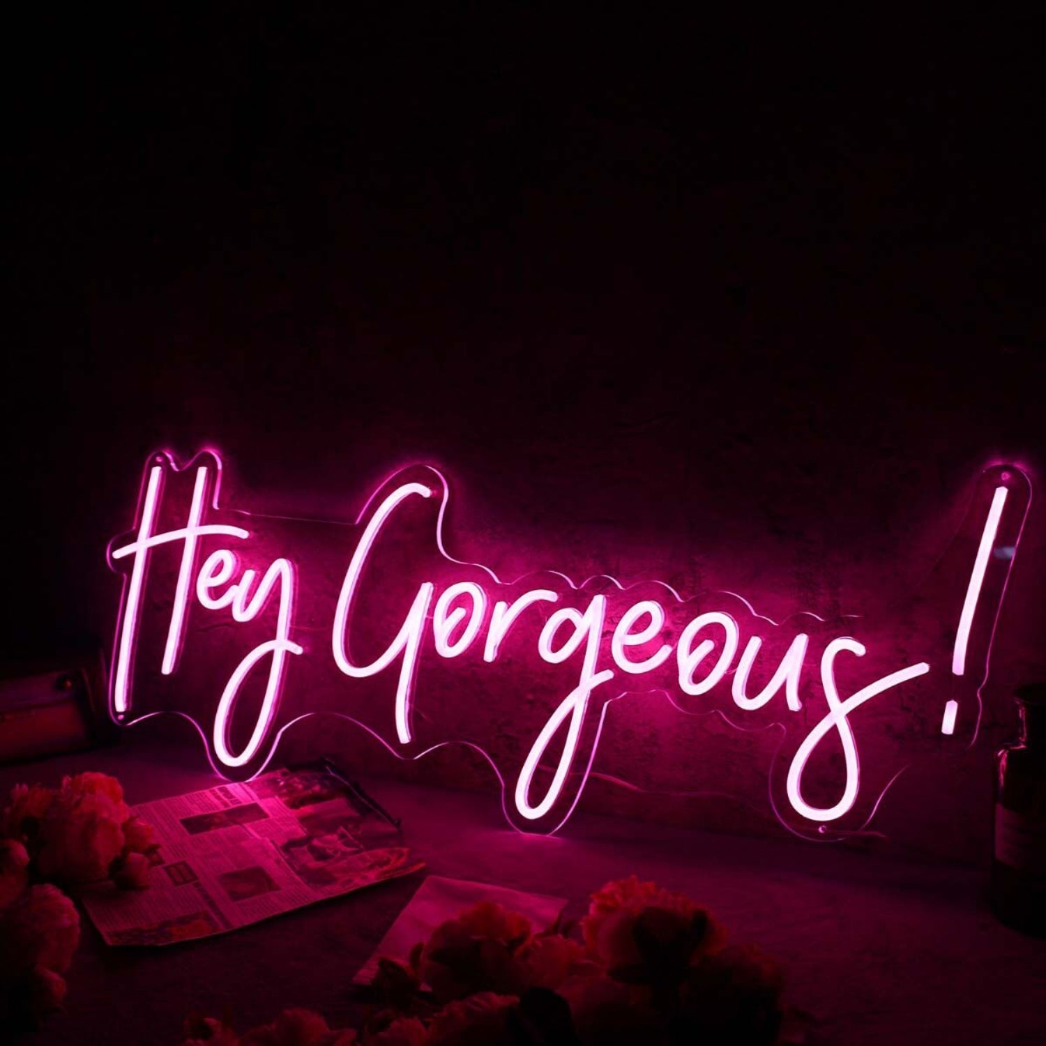 Hey Gorgeous Red Custom Led Neon Sign | Shineneon