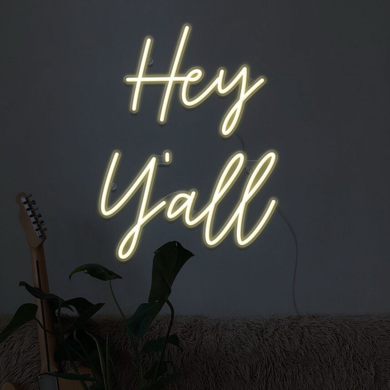 Hey Yall Neon Sign For Welcoming And Southern Spaces | Shineneon