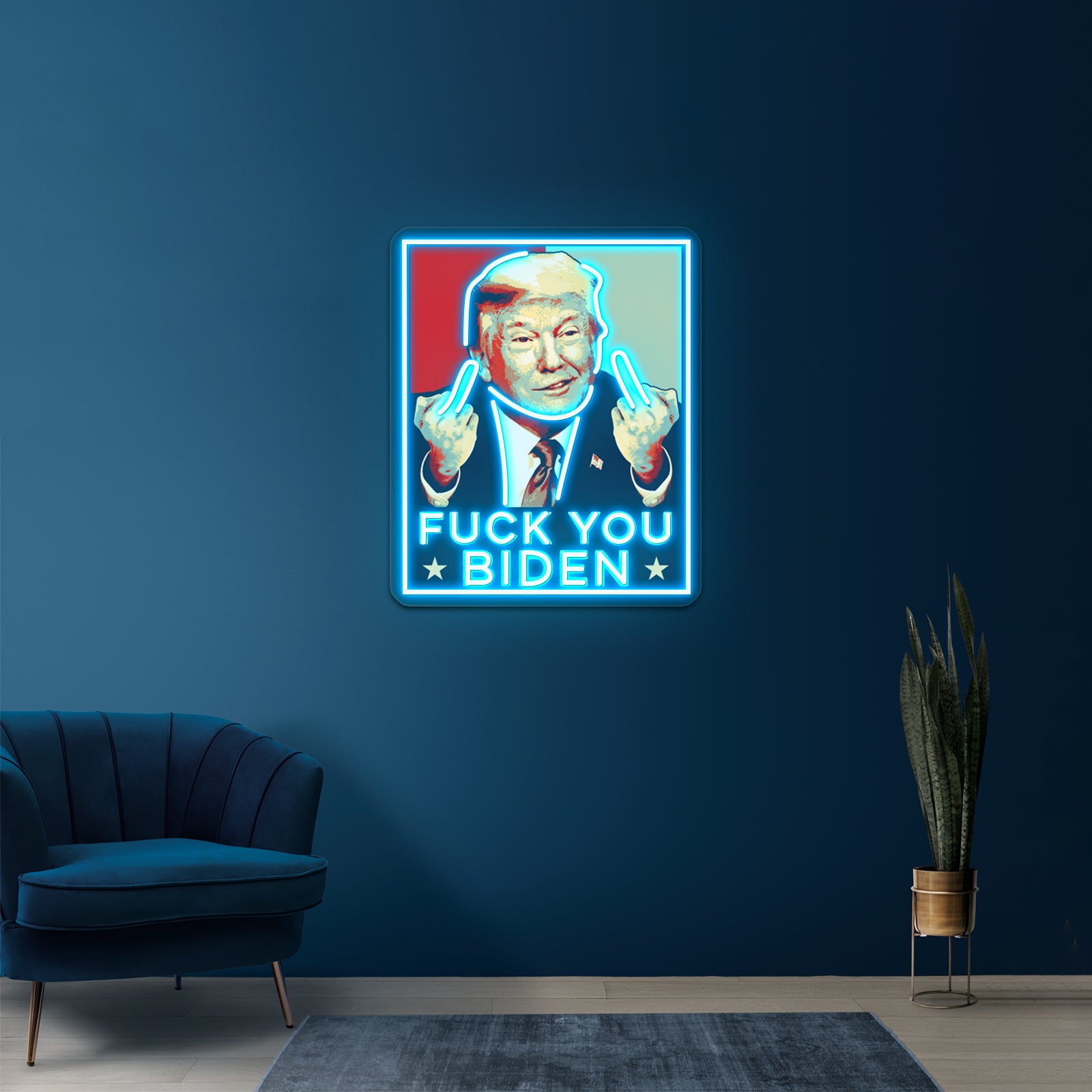 Hey You Biden Retro Trump Pop Artwork Neon Led Signs | Shineneon