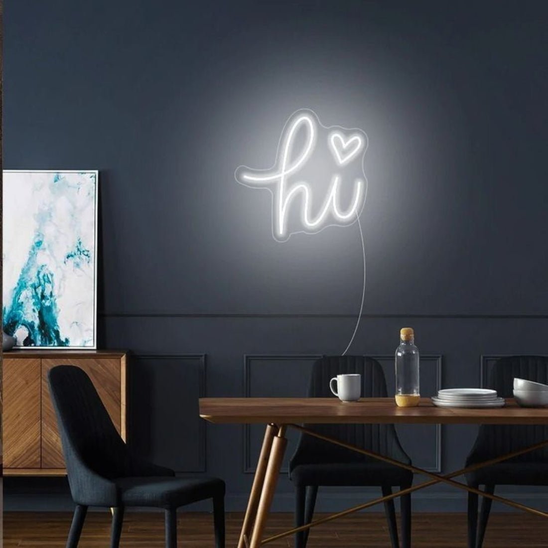 Hi Heart Led Sign Business Neon Sign - Shineneon