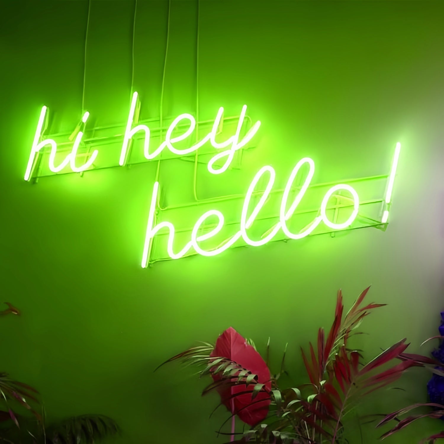 Hi Hey Hello Led Neon Sign Illuminate Your Greeting - Shineneon