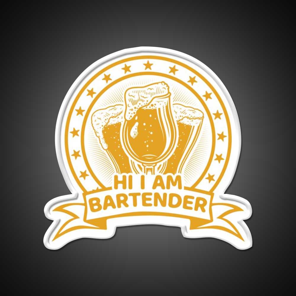 Hi I Am Bartender Man Cave Bar Led Neon Sign - LED neon sign view 11