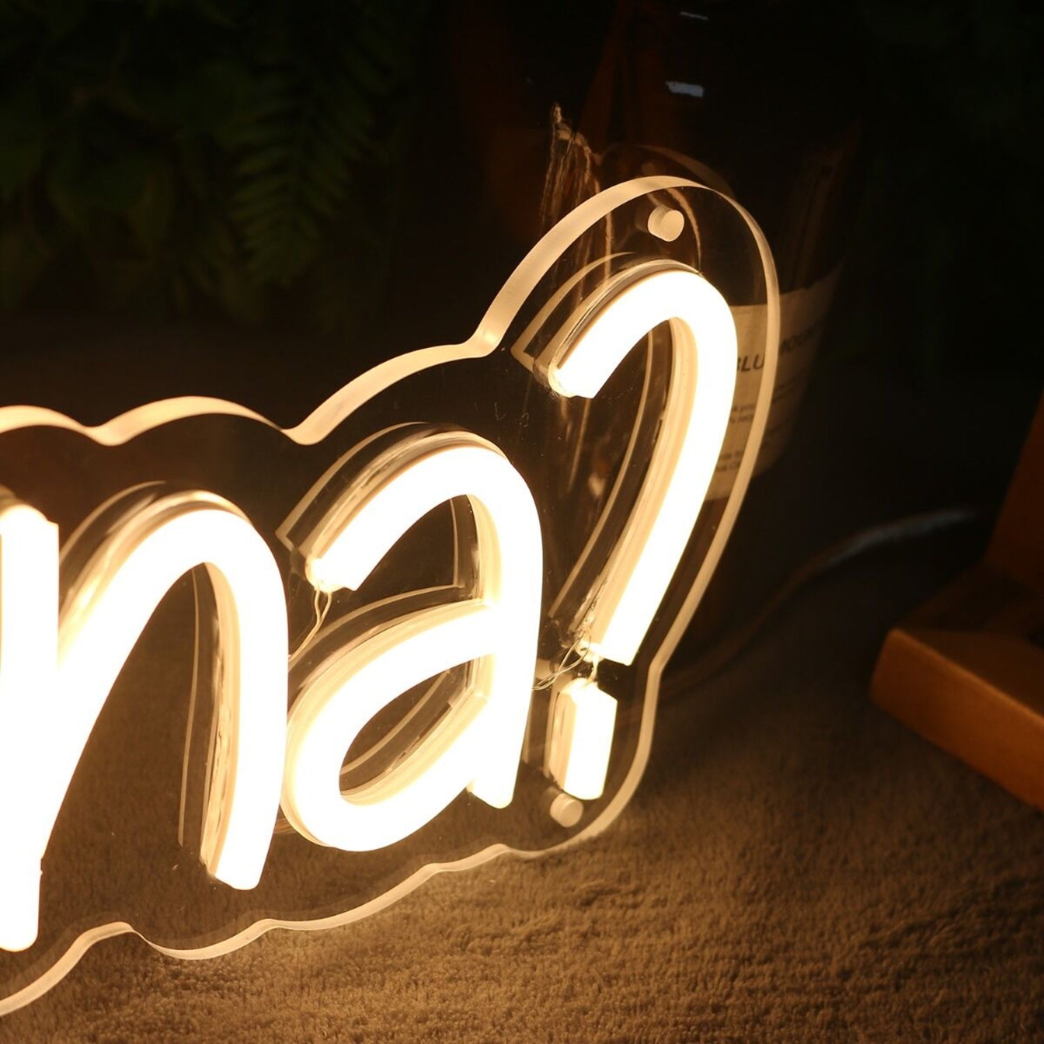 Hi Na Yellow Led Neon Sign - Shineneon