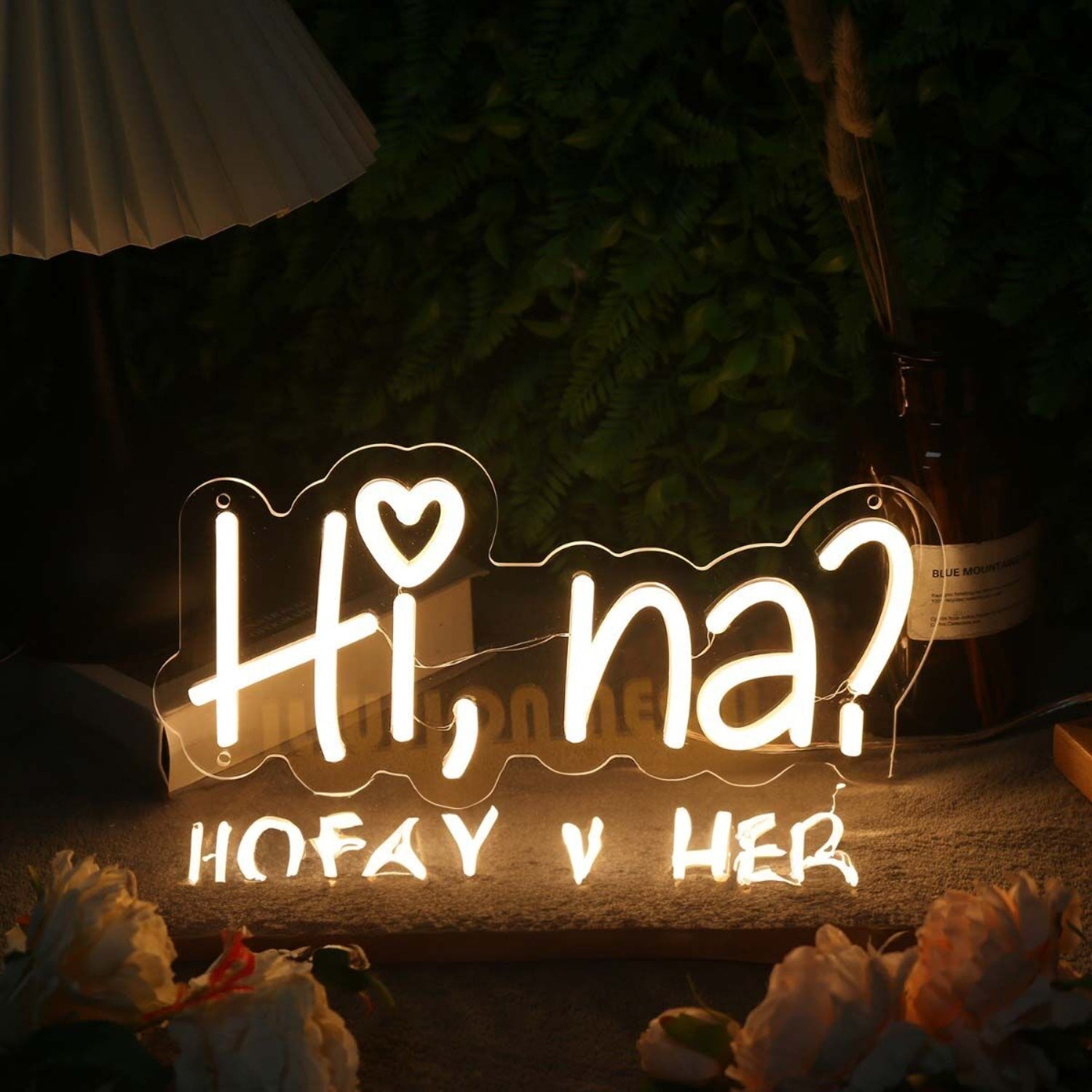 Hi Na Yellow Led Neon Sign - Shineneon