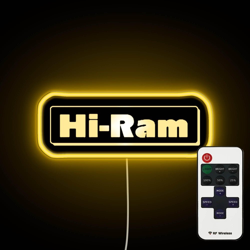 Hi Ram Logo Neon Sign - Shineneon
