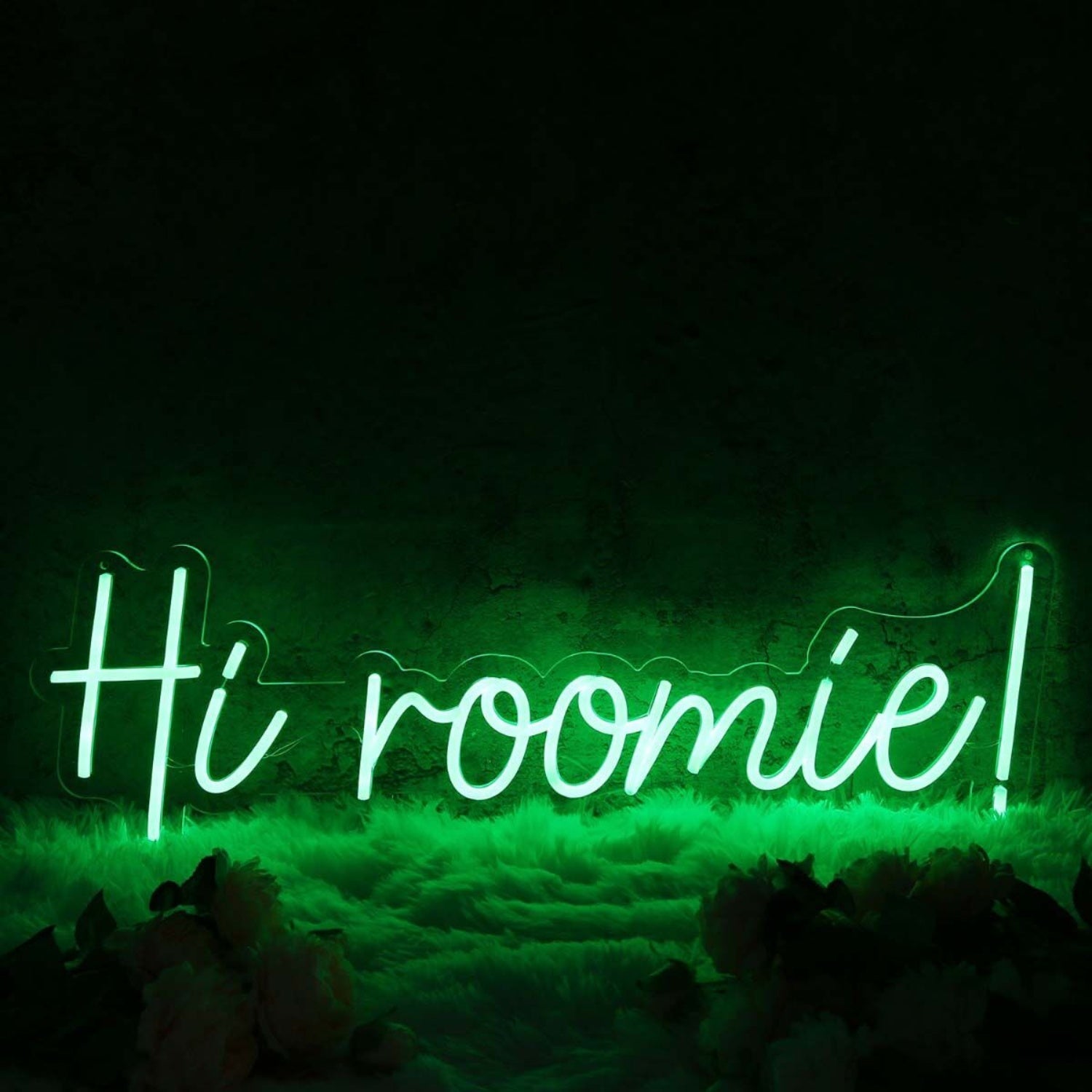 Hi Roomie Green Led Neon Sign - Shineneon