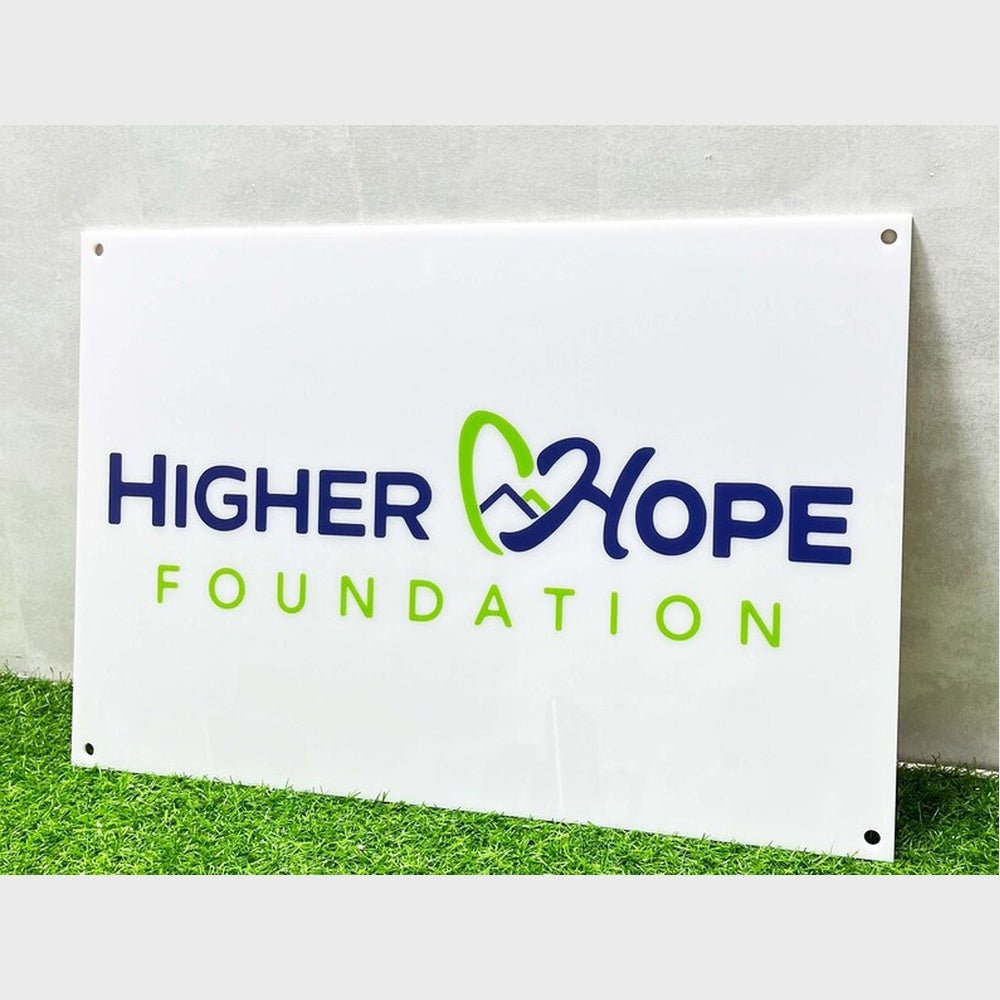 Higher Hope Salon Acrylic Business Logo Sign - Shineneon