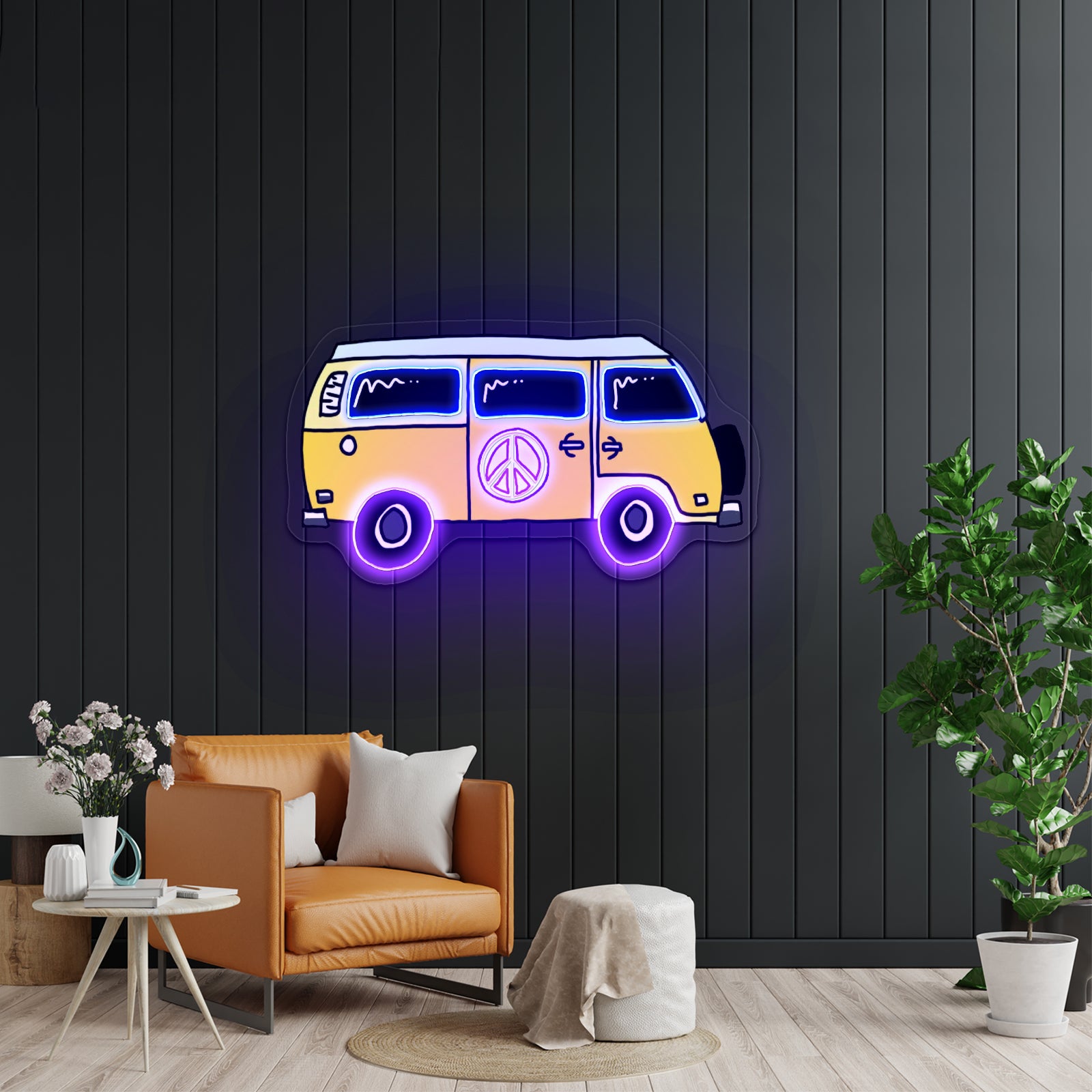 Hippie Truck Neon Signs For Business