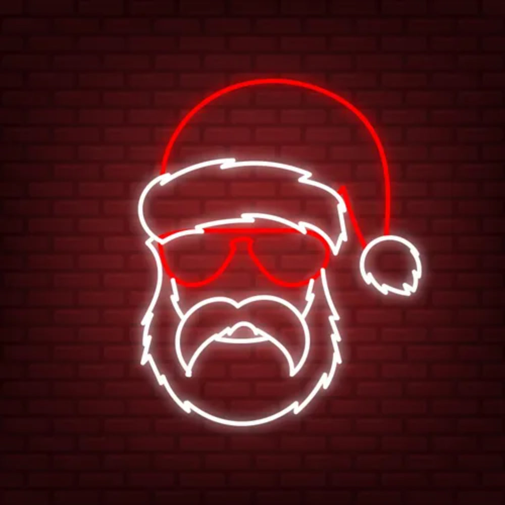Hipster Santa Led Neon Sign | Shineneon