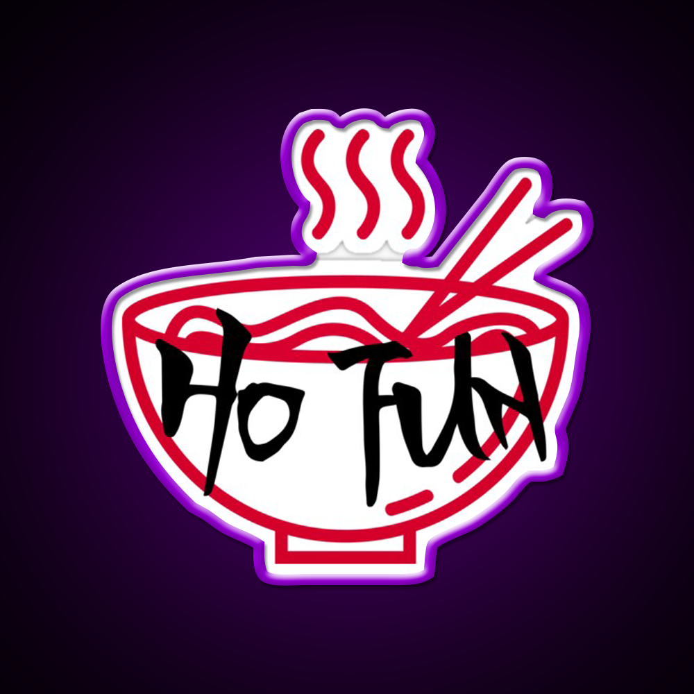 Ho Fun Led Neon Sign Chinese Food Rgb Color