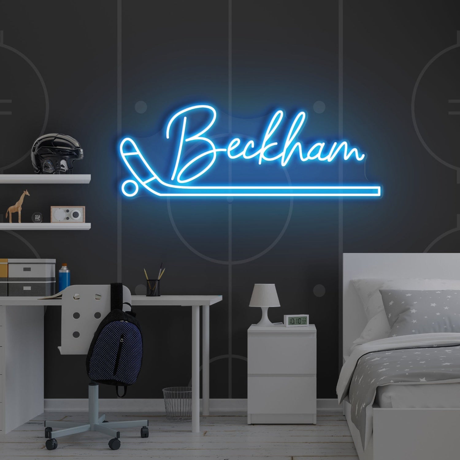 Hockey Led Neon Sign With Your Kids Name | Shineneon