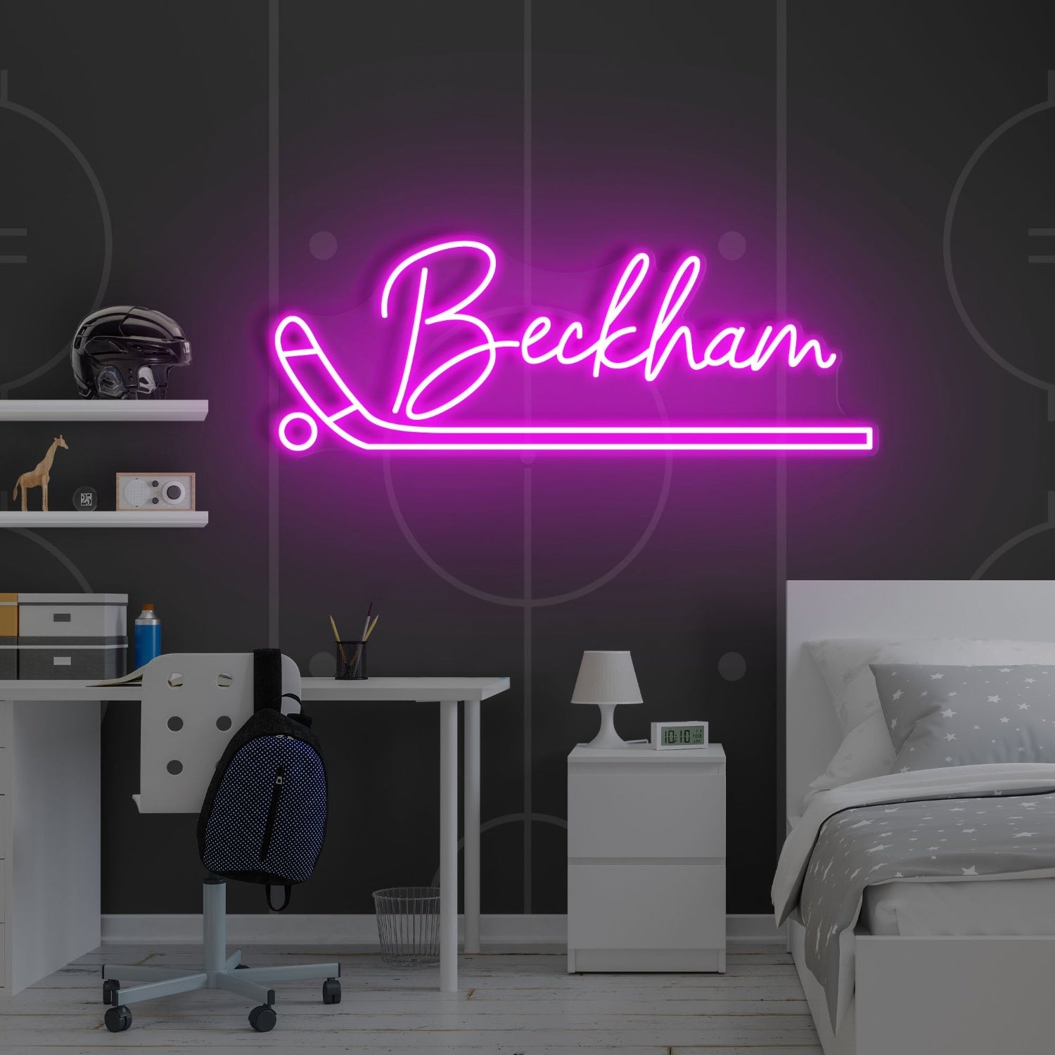 Hockey Led Neon Sign With Your Kids Name | Shineneon
