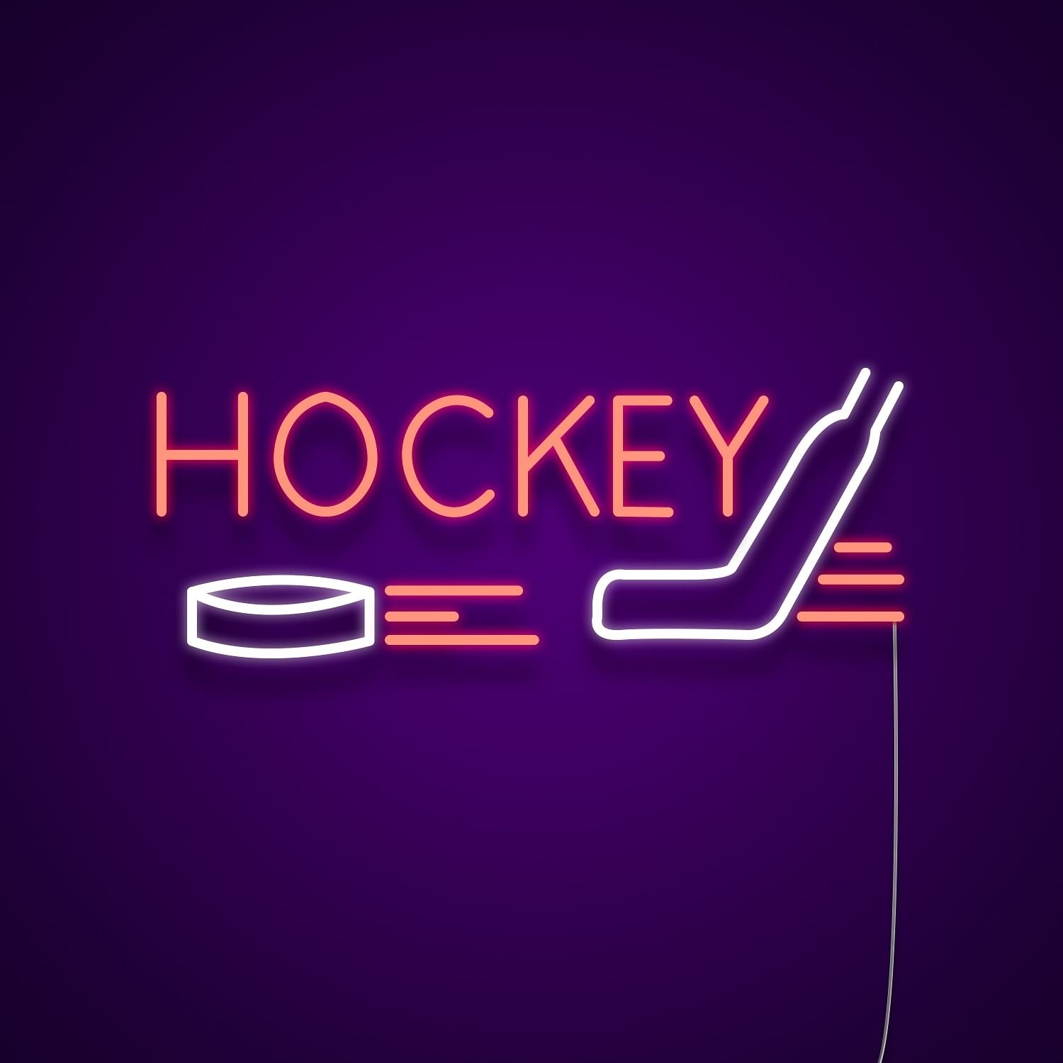 Hockey Led Neon Signs Wall Art Gaming Neon Led Signs | Shineneon