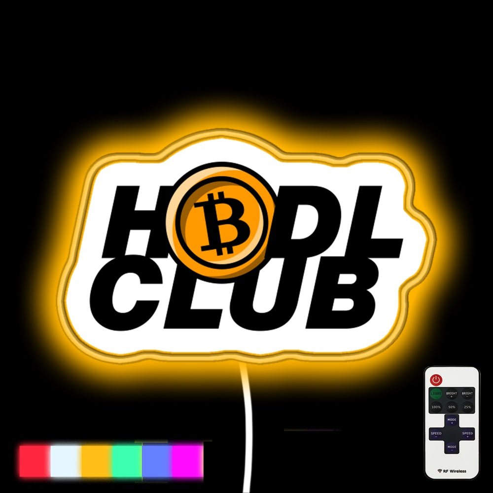 Hodl Club Bitcoin Neon Gift Led Neon Sign - Shineneon