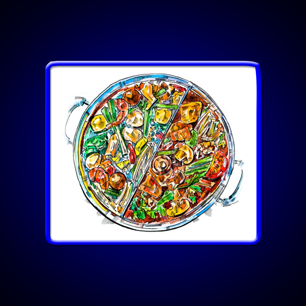 Hogo Chinese Samovar Led Neon Sign Chinese Food Rgb Color - Shineneon
