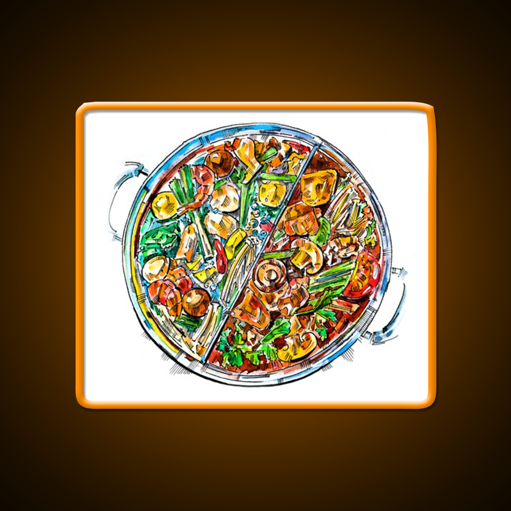Hogo Chinese Samovar Led Neon Sign Chinese Food Rgb Color - Shineneon