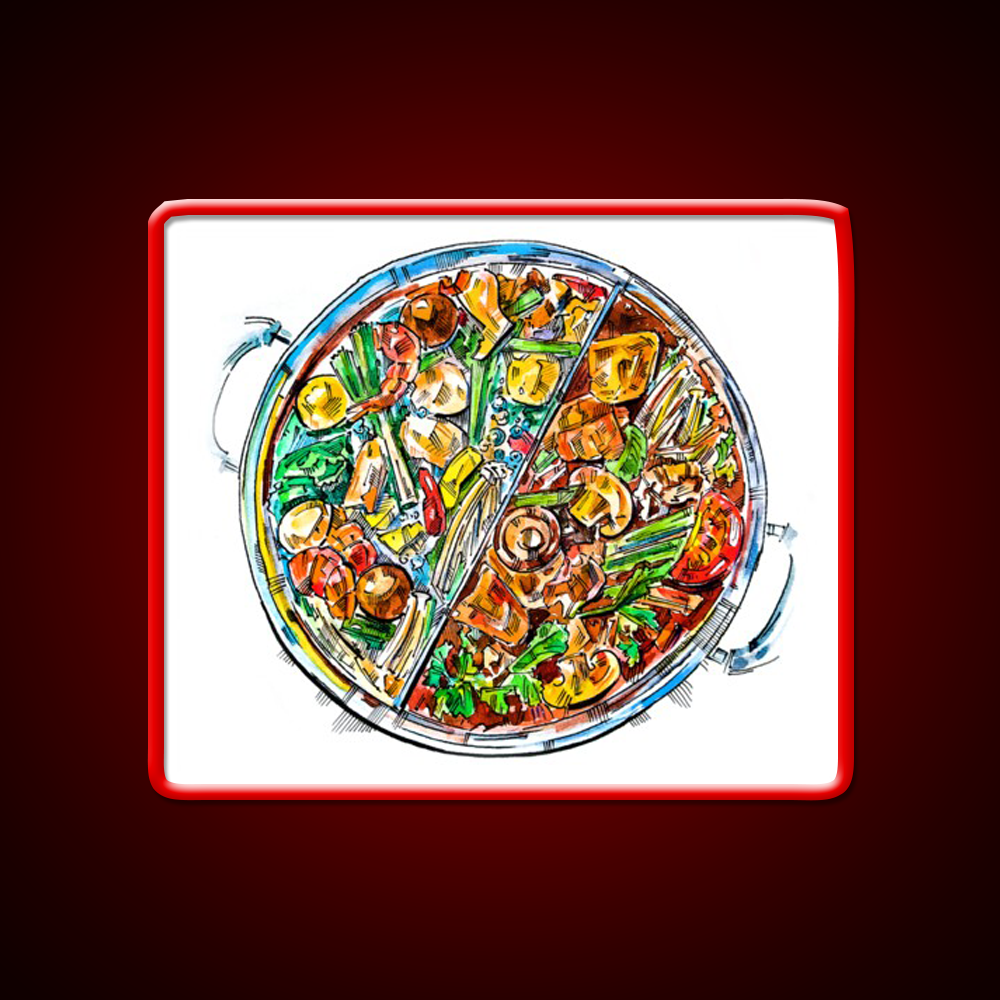 Hogo Chinese Samovar Led Neon Sign Chinese Food Rgb Color - Shineneon