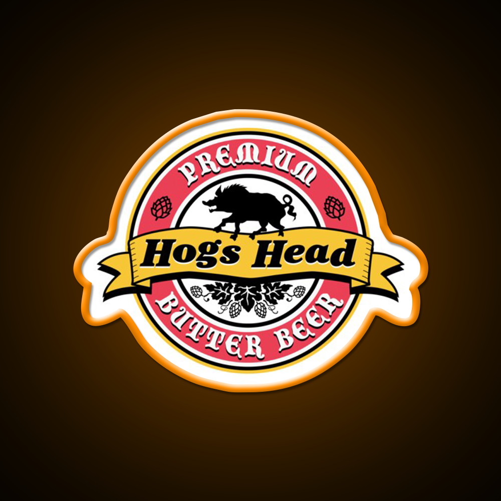 Hogs Head Butter Beer Bar Decor Led Neon Sign Rgb Color - LED neon sign view 6