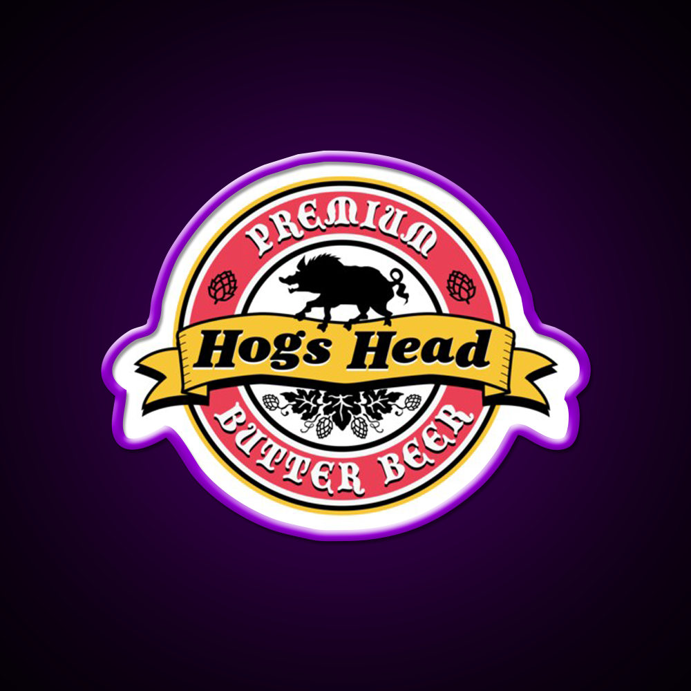 Hogs Head Butter Beer Bar Decor Led Neon Sign Rgb Color - LED neon sign view 9