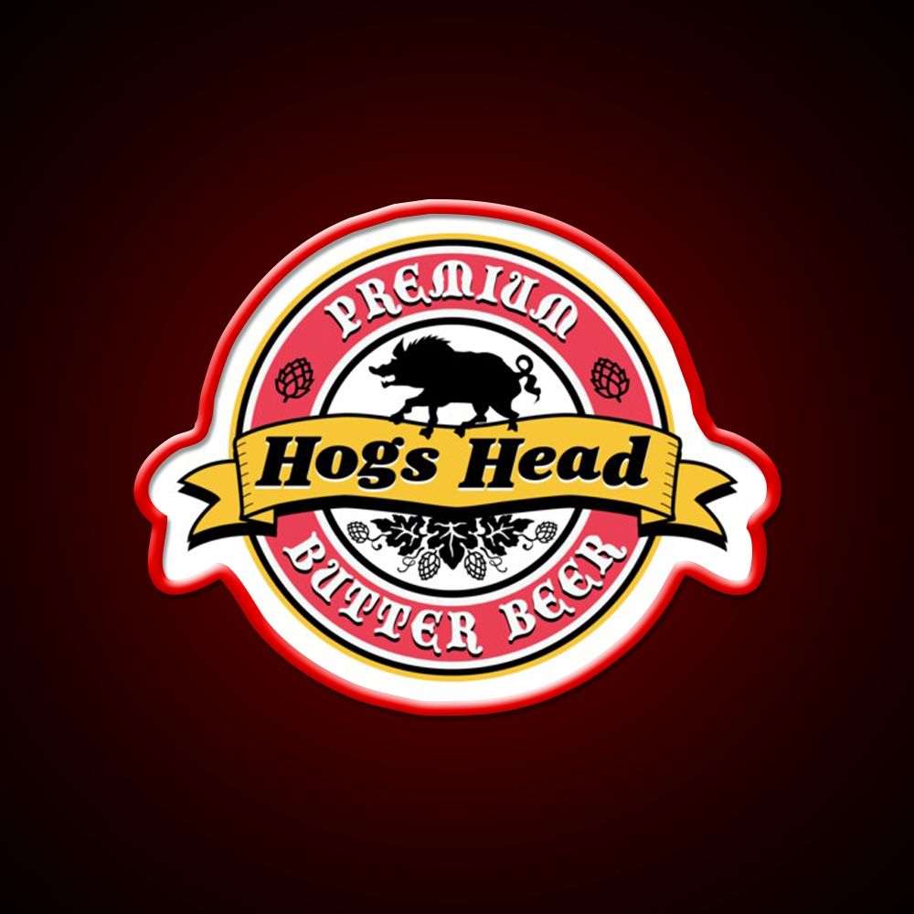 Hogs Head Butter Beer Bar Decor Led Neon Sign Rgb Color - LED neon sign view 10