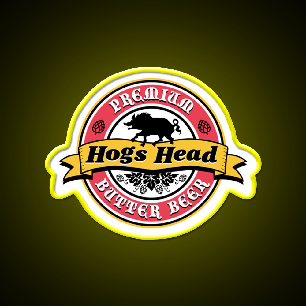 Hogs Head Butter Beer Bar Decor Led Neon Sign Rgb Color - LED neon sign view 7